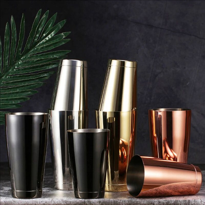 Cocktail Shaker With, 750/550 ml Ανοξείδωτο μίξερ Bartender Drinks 2 Piece Cocktail Shakers Bar Tools