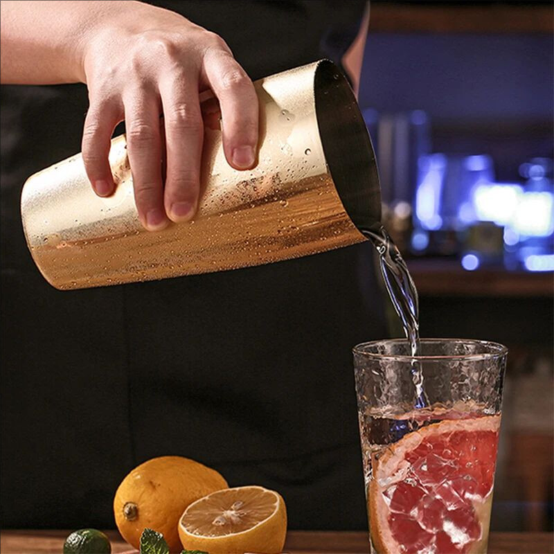 Cocktail Shaker With, 750/550 ml Ανοξείδωτο μίξερ Bartender Drinks 2 Piece Cocktail Shakers Bar Tools