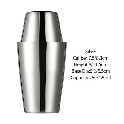 Bár Koktél Shaker Boston Shaker Rozsdamentes acél Gravírozó Shaker Bar Tartozék Bartender eszközök otthonra és bárra