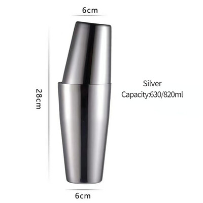 Bár Koktél Shaker Boston Shaker Rozsdamentes acél Gravírozó Shaker Bar Tartozék Bartender eszközök otthonra és bárra