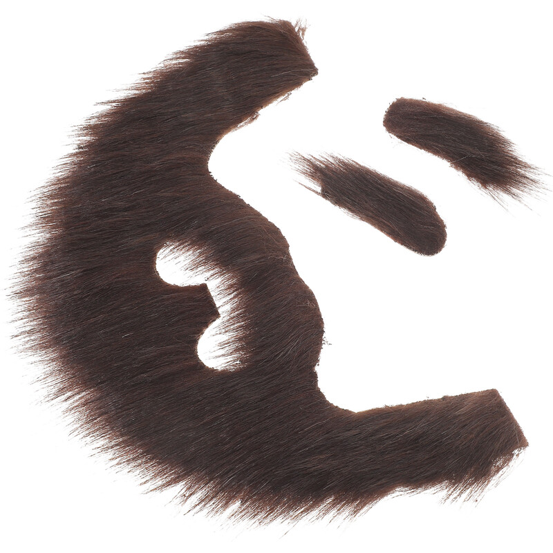 Buli Hamis Szakáll Szemöldök Halloween Vicces Hamis barna bajuszbot Hamis bajusz Hamis arcszőrzet Gyerekek Felnőtt Cosplay