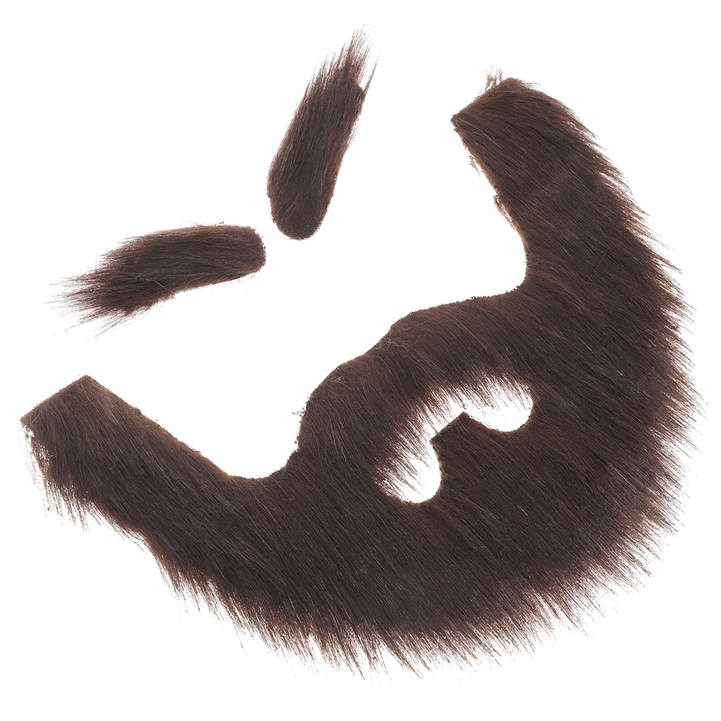 Buli Hamis Szakáll Szemöldök Halloween Vicces Hamis barna bajuszbot Hamis bajusz Hamis arcszőrzet Gyerekek Felnőtt Cosplay