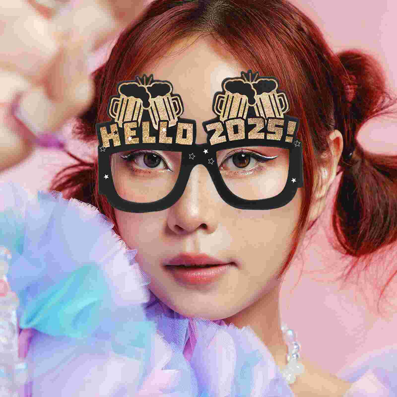 12 buc 2025 ochelari de hârtie performanță decorare ochi costum de petrecere de revelion ochelari de recuzită rame pentru copii