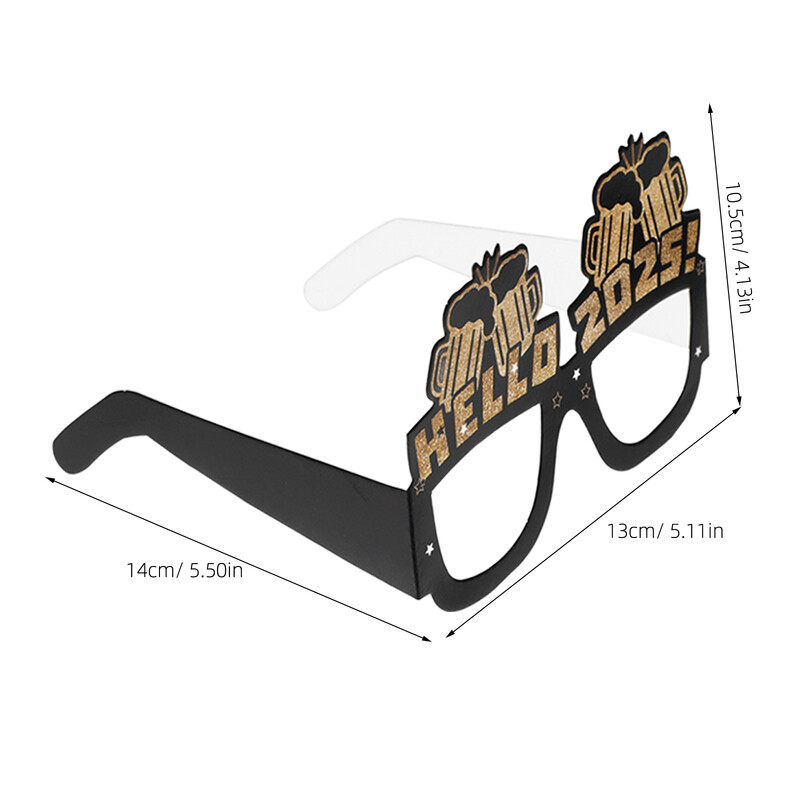12 buc 2025 ochelari de hârtie performanță decorare ochi costum de petrecere de revelion ochelari de recuzită rame pentru copii