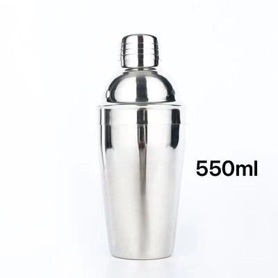 550/750 ml Krāsains nerūsējošā tērauda šeikeris trīs sekciju kokteiļu šeikeris ar rokām gatavotu piena tējas tases kokteiļu šeikeri ballītēm jauktu dzērienu bāra rīks