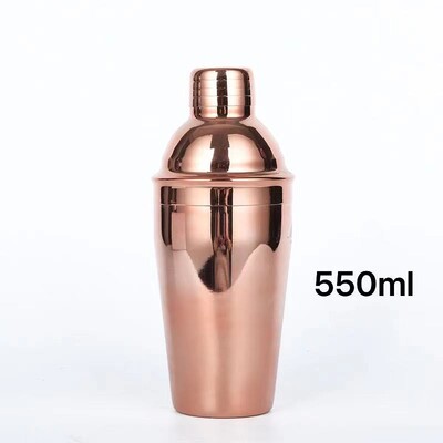 550/750 ml Krāsains nerūsējošā tērauda šeikeris trīs sekciju kokteiļu šeikeris ar rokām gatavotu piena tējas tases kokteiļu šeikeri ballītēm jauktu dzērienu bāra rīks