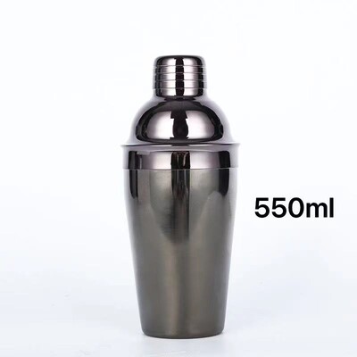 550/750 ml Krāsains nerūsējošā tērauda šeikeris trīs sekciju kokteiļu šeikeris ar rokām gatavotu piena tējas tases kokteiļu šeikeri ballītēm jauktu dzērienu bāra rīks