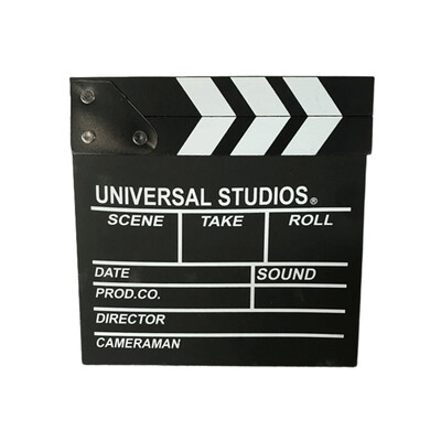Fa Rendező Videó Jelenet Clapperboard Tv Film Mozi Clapboard Fényképezés Kellék Vlog felvételhez Függő Dekoráció Új