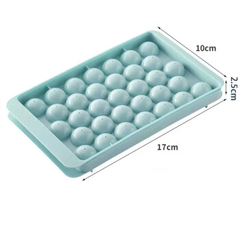 33 Ice Boll Cube Trays for Freezer Ice Ball Maker Mold Mini Circle Στρογγυλή φόρμα για παγάκια με καπάκι για υπολογιστές για κοκτέιλ ουίσκι