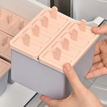 Popsicle/Sorbet Mold Grade Οικιακά Popsicle Κατασκευής Κατεψυγμένων Ice Box Λειαντικά εργαλεία με καπάκι Homemade Ice Cream Artifact