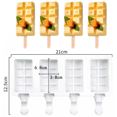 Barkácsolás szilikon fagylalt forma élelmiszer minőségű csokoládé desszert popsikát formáló tálca jégkocka készítő házi készítésű eszközök nyári parti kellékek