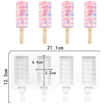 Barkácsolás szilikon fagylalt forma élelmiszer minőségű csokoládé desszert popsikát formáló tálca jégkocka készítő házi készítésű eszközök nyári parti kellékek