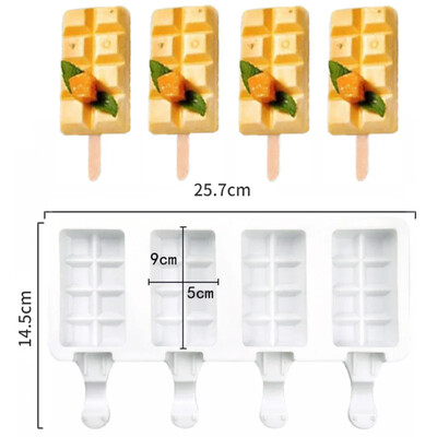 Barkácsolás szilikon fagylalt forma élelmiszer minőségű csokoládé desszert popsikát formáló tálca jégkocka készítő házi készítésű eszközök nyári parti kellékek