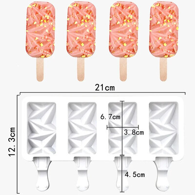 Barkácsolás szilikon fagylalt forma élelmiszer minőségű csokoládé desszert popsikát formáló tálca jégkocka készítő házi készítésű eszközök nyári parti kellékek