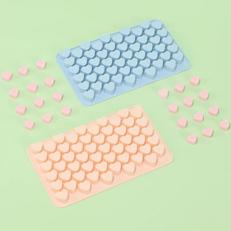 Mini szív gumicukorforma szilikon csokoládé gumiszerű formák Valentin zselés cukorka formák pékáru kiegészítők