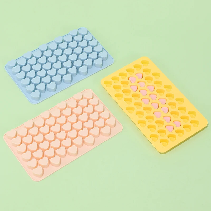 Mini szív gumicukorforma szilikon csokoládé gumiszerű formák Valentin zselés cukorka formák pékáru kiegészítők