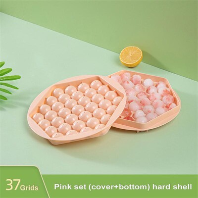 37 Grids Round Maker Επαναχρησιμοποιήσιμοι δίσκοι σιλικόνης Καλούπι σιλικόνης Καλούπι πάγου χωρίς BPA με αφαιρούμενα καπάκια Εργαλείο κουζίνας