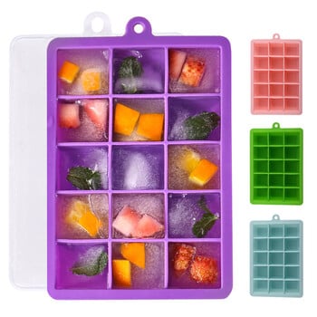 15/24 Grids Mold σιλικόνης Ice Cube Mold Ice Tray Mold Ice Cube Maker Mold Μη τοξικό Durable Bar Pub Wine Ice Cream Mold Ice Maker