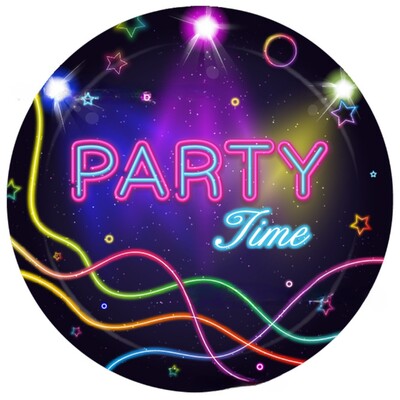 Glow Crazy Party Photo Booth Rekvizitai Muzikos Klubas Spalvingas Graffiti Gimtadienio vakarėlis Juokingi Akiniai Lūpos Kepurė „Pasidaryk pats“ Fotosesija Rekvizitas