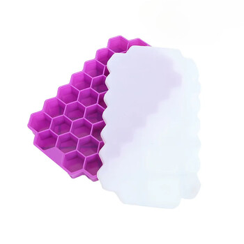 Ice Cube Maker Honeycomb Box Εργαλεία παγωτού σιλικόνης Ice Jelly Juice Food Mold Αξεσουάρ ουίσκι για κοκτέιλ Καλούπι σιλικόνης