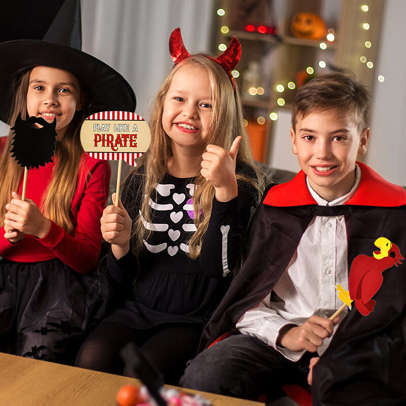 30db kalóz születésnapi dekoráció kalóz fotófülke kellékek gyerekeknek születésnapi dekoráció kincsek tematikus buli Halloween kellékek