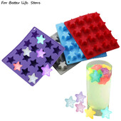 1db 16 rácsos csillag Lce krémrács ötágú csillag szilikon fagylaltforma jégkocka otthoni barkácsolás sütőforma