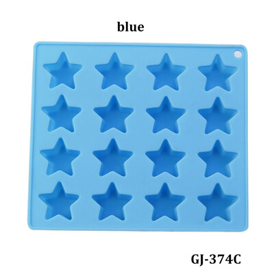 1db 16 rácsos csillag Lce krémrács ötágú csillag szilikon fagylaltforma jégkocka otthoni barkácsolás sütőforma