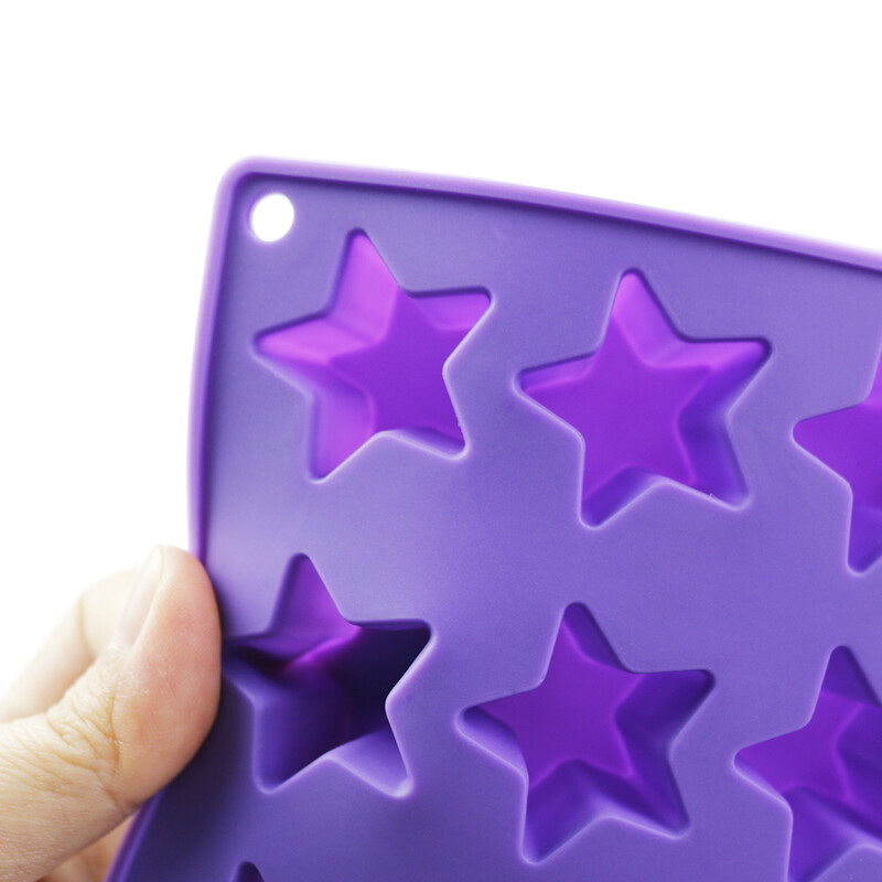 1db 16 rácsos csillag Lce krémrács ötágú csillag szilikon fagylaltforma jégkocka otthoni barkácsolás sütőforma