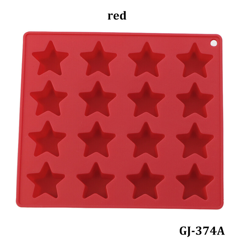 1db 16 rácsos csillag Lce krémrács ötágú csillag szilikon fagylaltforma jégkocka otthoni barkácsolás sütőforma