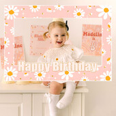 LaVenty Hippie Groovy gimtadienio vakarėlio dekoravimas Hippie Groovy vakarėlio reikmenys nuotraukų būdelės rekvizitų rėmas