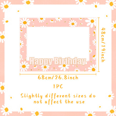 LaVenty Hippie Groovy gimtadienio vakarėlio dekoravimas Hippie Groovy vakarėlio reikmenys nuotraukų būdelės rekvizitų rėmas