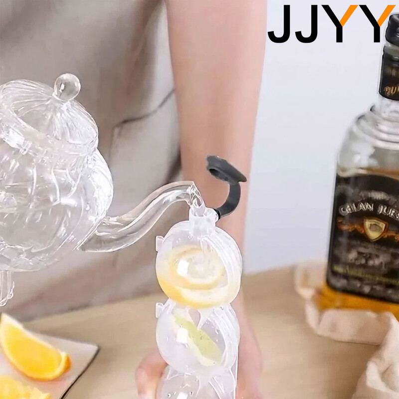 Formă pentru bile de gheață cu cavitate și tavă pentru cuburi de gheață cu 4 cavități Producător rotund pentru bile de gheață pentru whisky Formă pentru cuburi de gheață