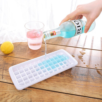 12/48/60 Grids Ice Tray Plastic Ice Cube Maker Sphere Mold for Cocktail Juice Whisky Ice Cube Tray with Lid Kitchen Tool