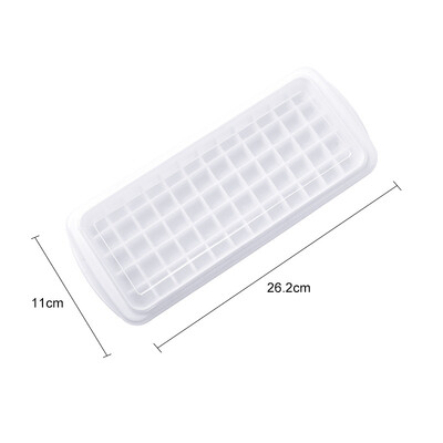 12/48/60 Grids Ice Tray Plastic Ice Cube Maker Sphere Mold for Cocktail Juice Whisky Ice Cube Tray with Lid Kitchen Tool