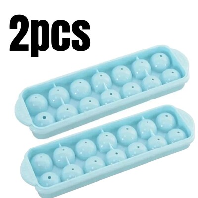 3D kerek golyók jég műanyag formák barkács kockatálcás szilikon formák whisky lé jéggolyó készítéséhez fedéllel