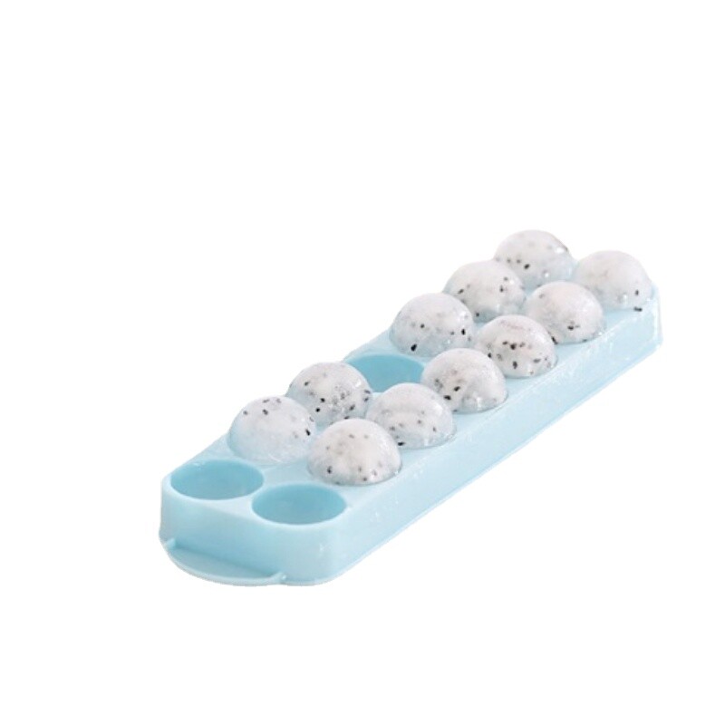 3D kerek golyók jég műanyag formák barkács kockatálcás szilikon formák whisky lé jéggolyó készítéséhez fedéllel