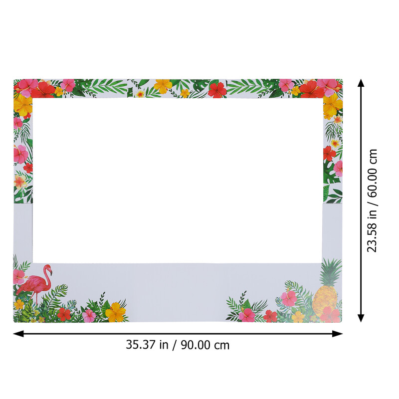 Kézben tartott képkeret kellékek Nyári buli Hawaii képkeret bankett Esküvő Luau papírhab kellékek Születésnap