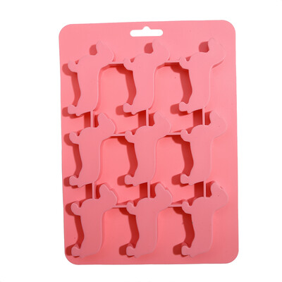 Симпатичен дакел във формата на куче Силиконова форма за кубчета лед и тава за напитки Ледогенератор Бонбони Шоколадови бисквити Фондан Кекс Декорация на торта