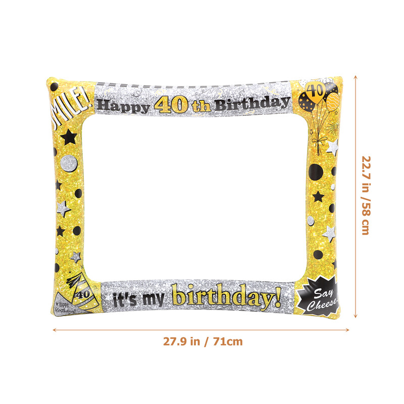 1 kom Pvc okvir za zabavu na napuhavanje Rođendanski okvir za selfije na napuhavanje Okvir za zabavu na napuhavanje Rekvizit za fotografije