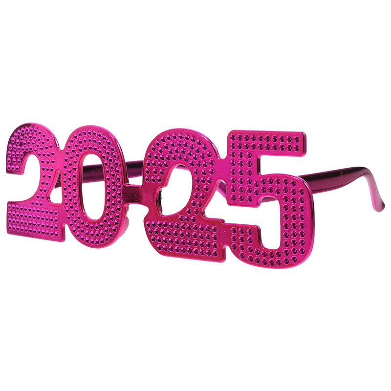 Újévi díszek 2025 Party kellékek szemüvegek dekorok kellékek napszemüvegek