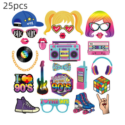 25 τμχ χάρτινα φορητά ανυψωτικά φωτογραφικά στηρίγματα αντίκες μηχανή της δεκαετίας του '90, που χρησιμοποιείται για διάφορα πάρτι γενεθλίων, πάρτι ψυχαγωγίας