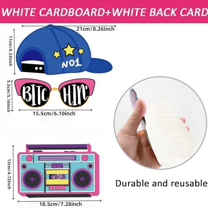 25 τμχ χάρτινα φορητά ανυψωτικά φωτογραφικά στηρίγματα αντίκες μηχανή της δεκαετίας του '90, που χρησιμοποιείται για διάφορα πάρτι γενεθλίων, πάρτι ψυχαγωγίας