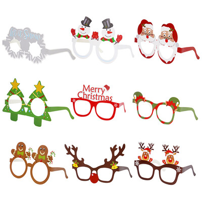 Kalėdų nuotraukų stendo rekvizitai Mielas Kalėdų Senelis Kalėdų eglutė Briedis Popierinis fotorekvizitas Naujųjų Metų Kalėdų papuošalai Navidad Dovanos