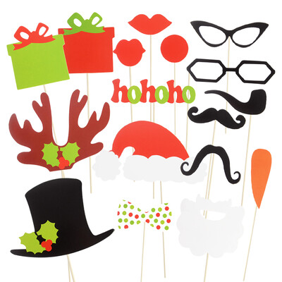 Kalėdų nuotraukų stendo rekvizitai Mielas Kalėdų Senelis Kalėdų eglutė Briedis Popierinis fotorekvizitas Naujųjų Metų Kalėdų papuošalai Navidad Dovanos