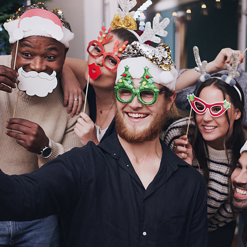 Kalėdų nuotraukų stendo rekvizitai Mielas Kalėdų Senelis Kalėdų eglutė Briedis Popierinis fotorekvizitas Naujųjų Metų Kalėdų papuošalai Navidad Dovanos