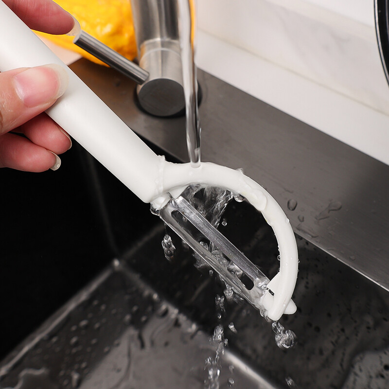 2 az 1-ben rozsdamentes acél hámozó konyhai burgonya gyümölcsös héj eltávolítása zöldség gyalu hámozó kézi gyorshámozó zöldségvágó szerszám