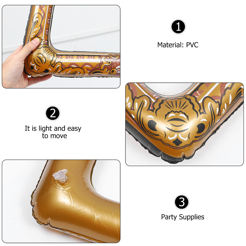 PVC felfújható képkeret Party Party szelfi fotókeret Gyönyörű fotóautomata szelfikeret Elegáns fotófülke-támasz