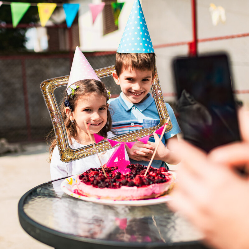 PVC felfújható képkeret Party Party szelfi fotókeret Gyönyörű fotóautomata szelfikeret Elegáns fotófülke-támasz