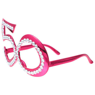 Recuzită de petrecere Ochelari de 50 de ani Ochelari de vedere Foto Ochelari de vedere pentru aprovizionare Costum amuzant Ochelari de soare Decorare pentru vârstă Cadouri pentru bărbați Rotunzi