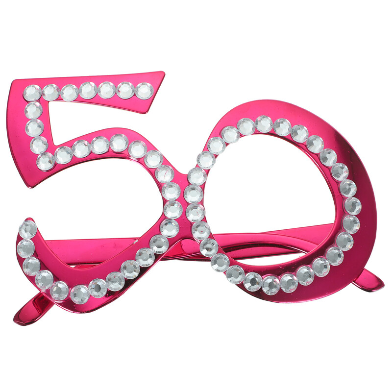 Recuzită de petrecere Ochelari de 50 de ani Ochelari de vedere Foto Ochelari de vedere pentru aprovizionare Costum amuzant Ochelari de soare Decorare pentru vârstă Cadouri pentru bărbați Rotunzi